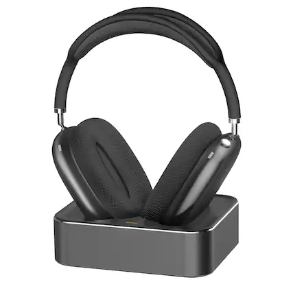 Front. Ultra Supply Co - Wireless Charging Dock for AirPods Max - Space Gray.