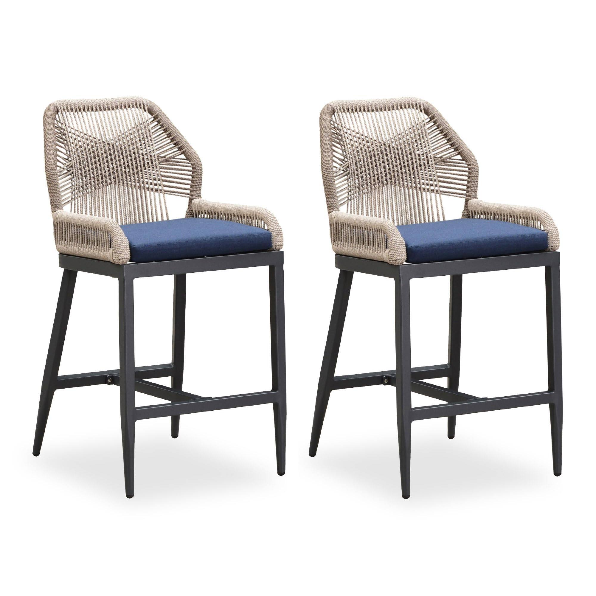 Dark Grey &-Navy Blue-Counter Height