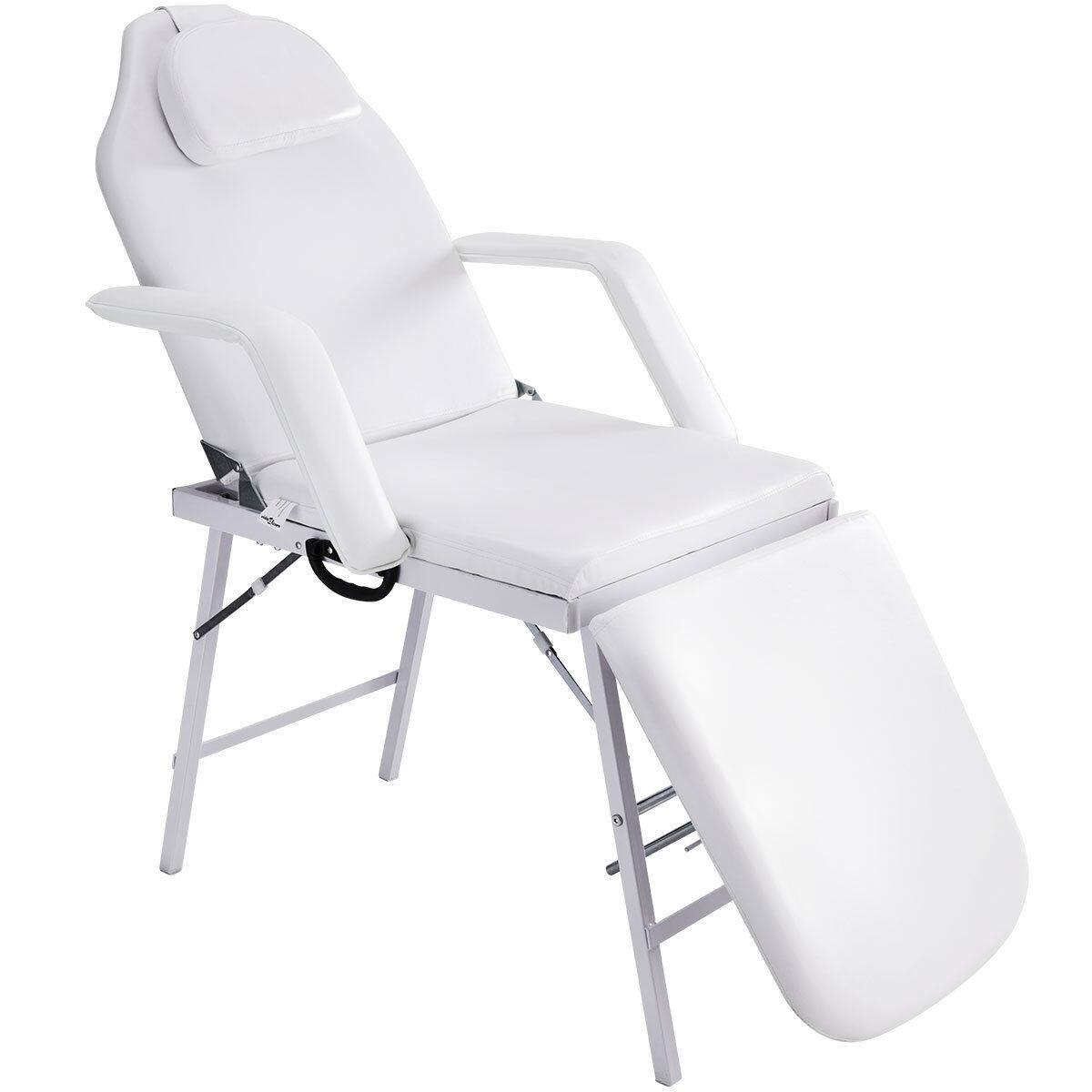 Alt View 8. Gymax - Gymax Tattoo Parlor Spa Salon Facial Bed Beauty Massage Portable White - white.