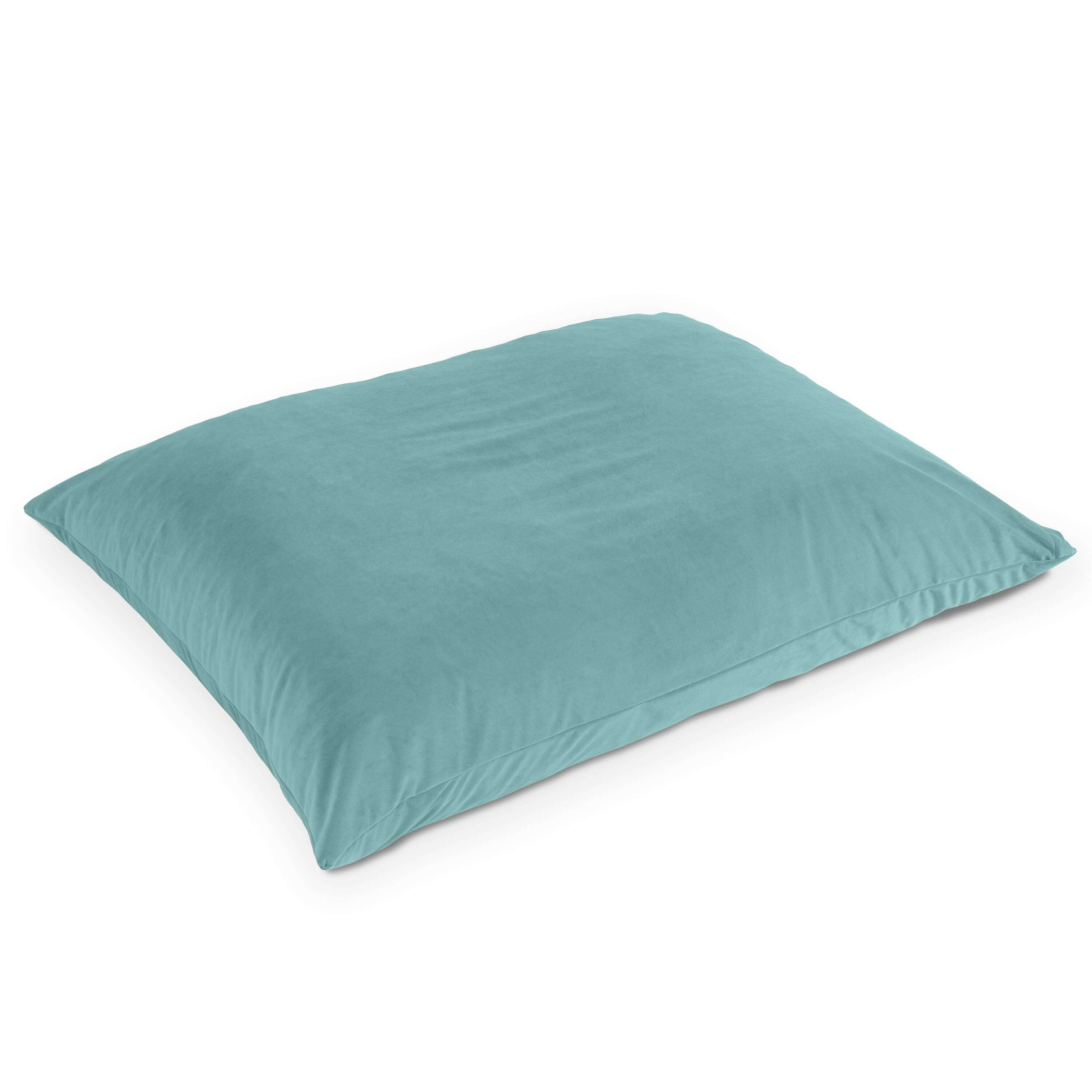 Front. Jaxx - Jaxx Pillow Saxx 5.5-Foot Décor Bean Bag Giant Floor Pillow Lounge, Lush Velvet Turquoise - Lush Velvet Turquoise.