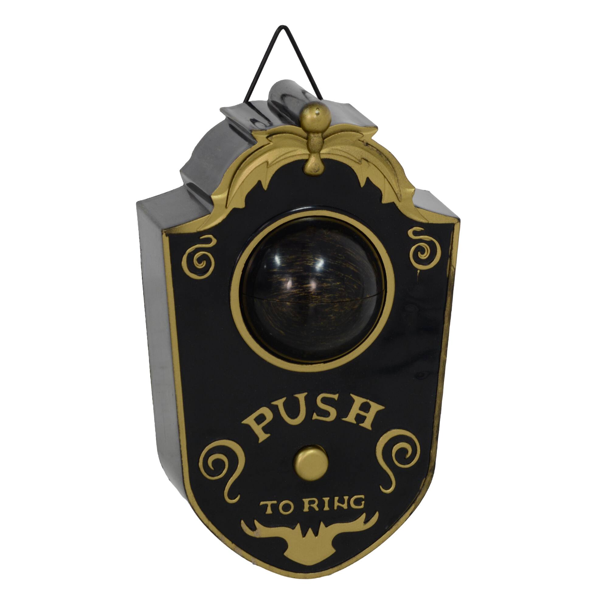 The text on the image reads: "PUSH TO RING."