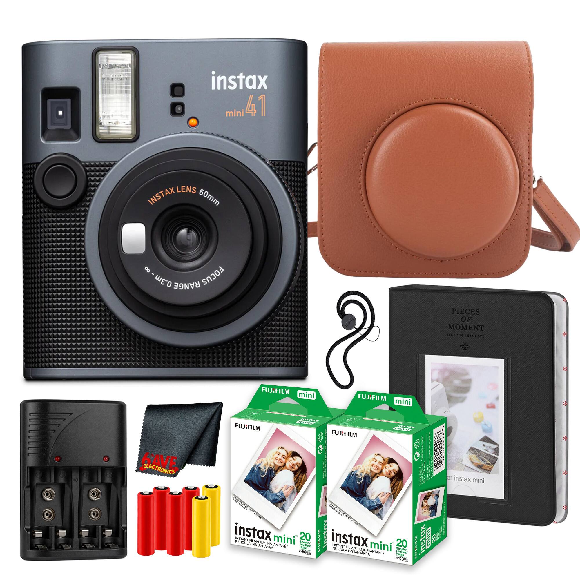Bundle - Fujifilm - INSTAX MINI 41 Instant Film Camera, Pack of 2 INSTAX MINI INSTANT FILM