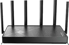 TP-Link - Archer BE9500 Tri-Band Wi-Fi 7 Router plus 1 Year of HomeShield Premium Service - Black