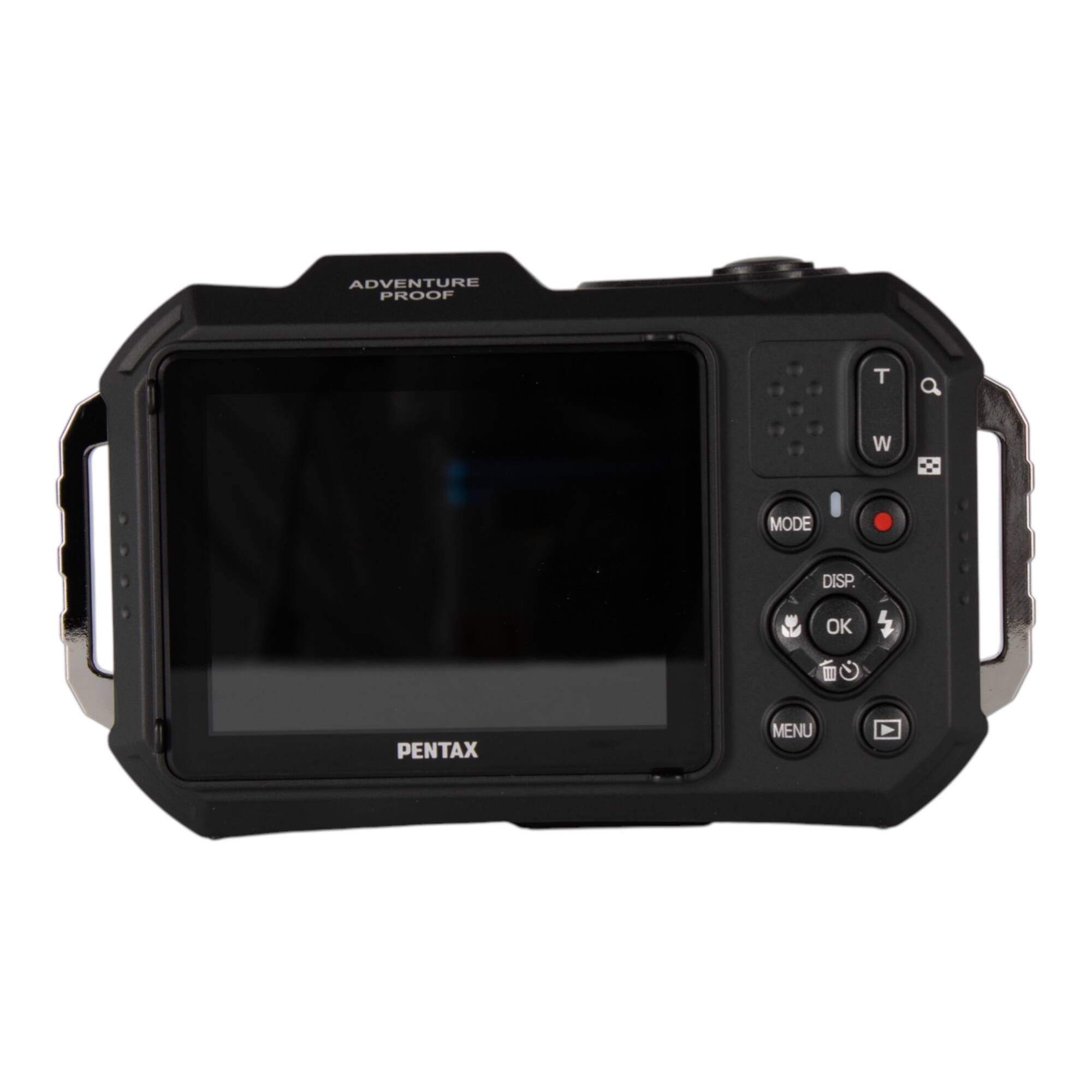 ADVENTURE PROOF  
T W MODE DISP. OK 1  
PENTAX MENU