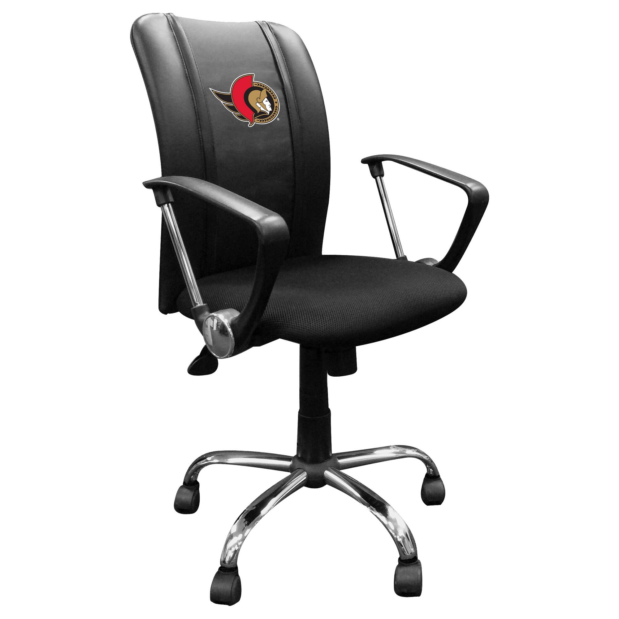 Front. DreamSeat - Black Ottawa Senators Curve Task Chair - Black.