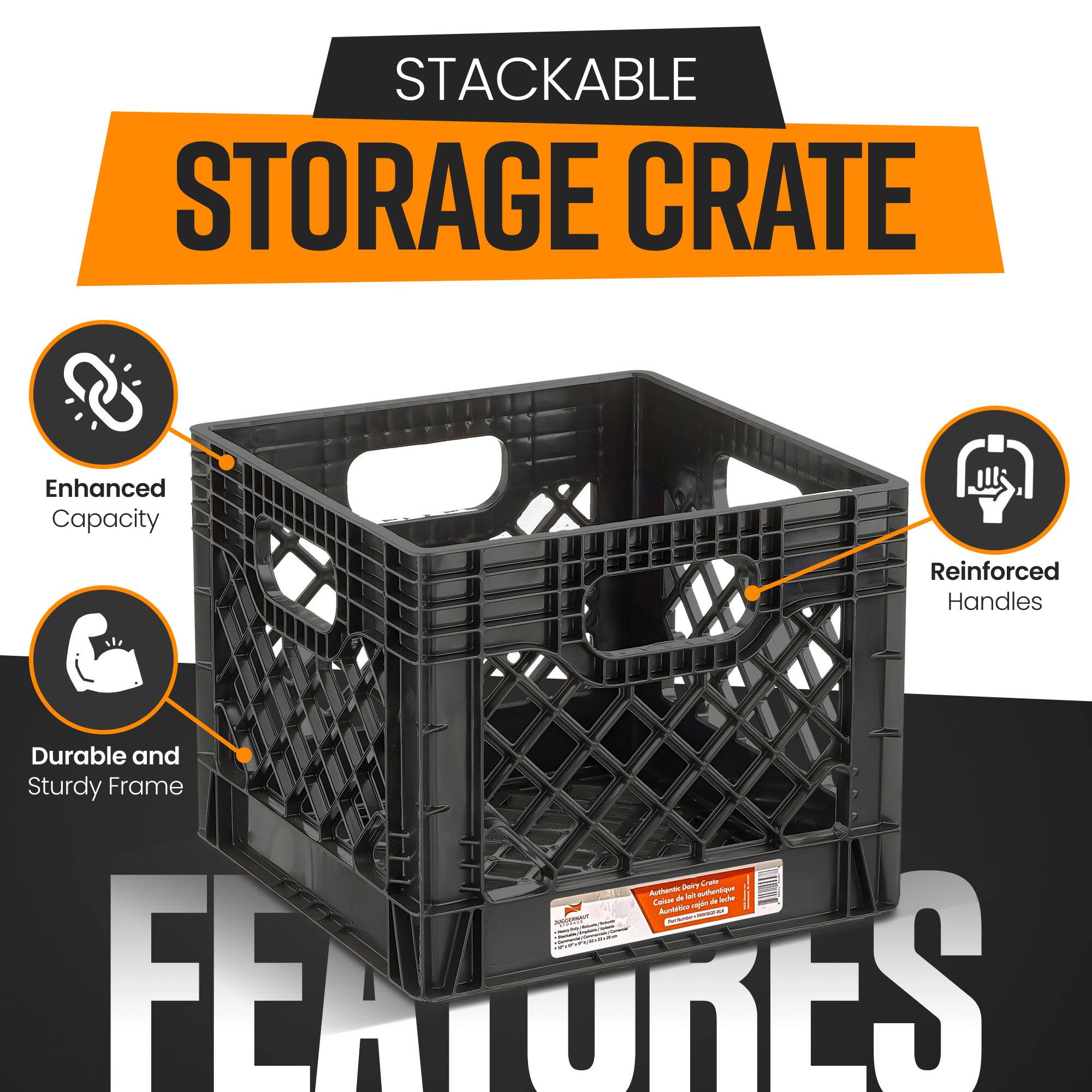 STACKABLE STORAGE CRATE

Enhanced Capacity
Reinforced Handles
Durable and Sturdy Frame