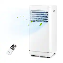 Resenkos - Air Conditioner, Cooler,8000/10000 BTU Portable Air Conditioner with Dehumidifier and Fan Mode-8000 BTU - White
