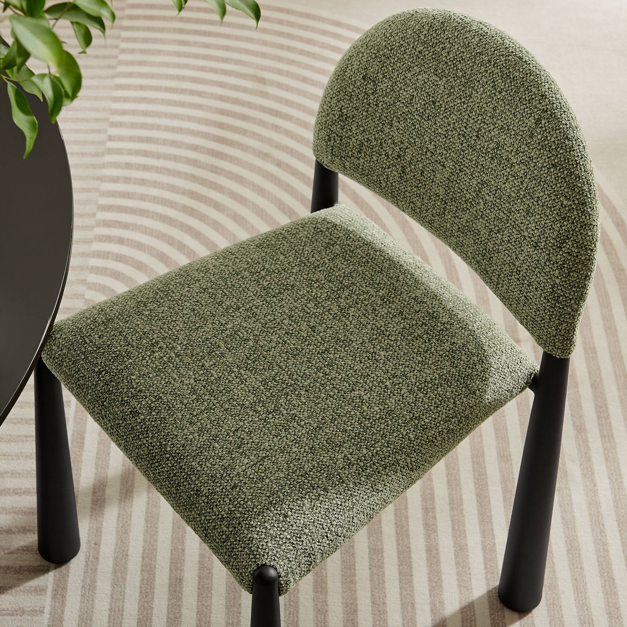 Alt View 6. Modway - Hayley Upholstered Fabric Dining Side Chair by Modway - Green.