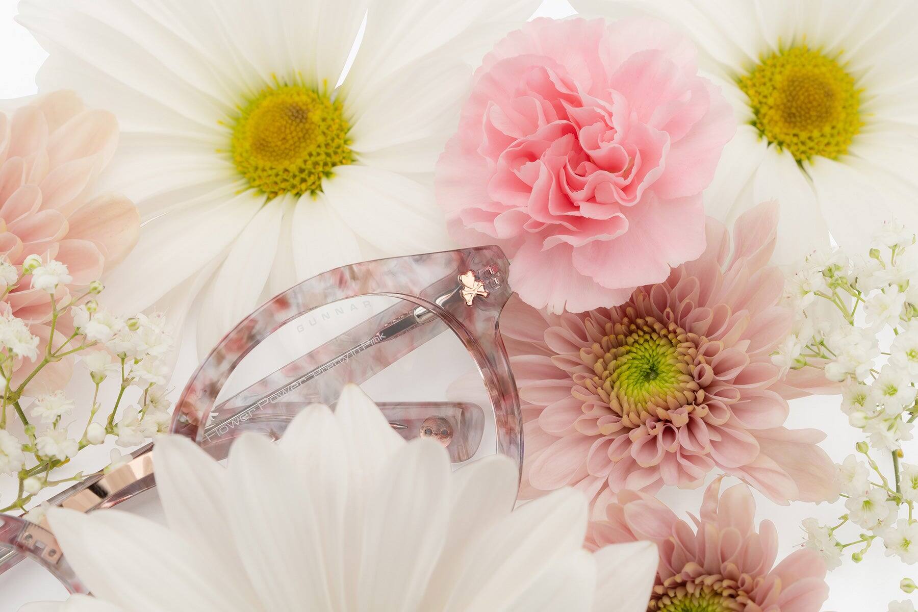 Alt View 9. GUNNAR - GUNNAR Computer Glasses  - tokidoki Flower Power, Pretty in Pink, Amber Lens - Blue Light Blocking, Relieve Dry Eye - Pretty in Pink.