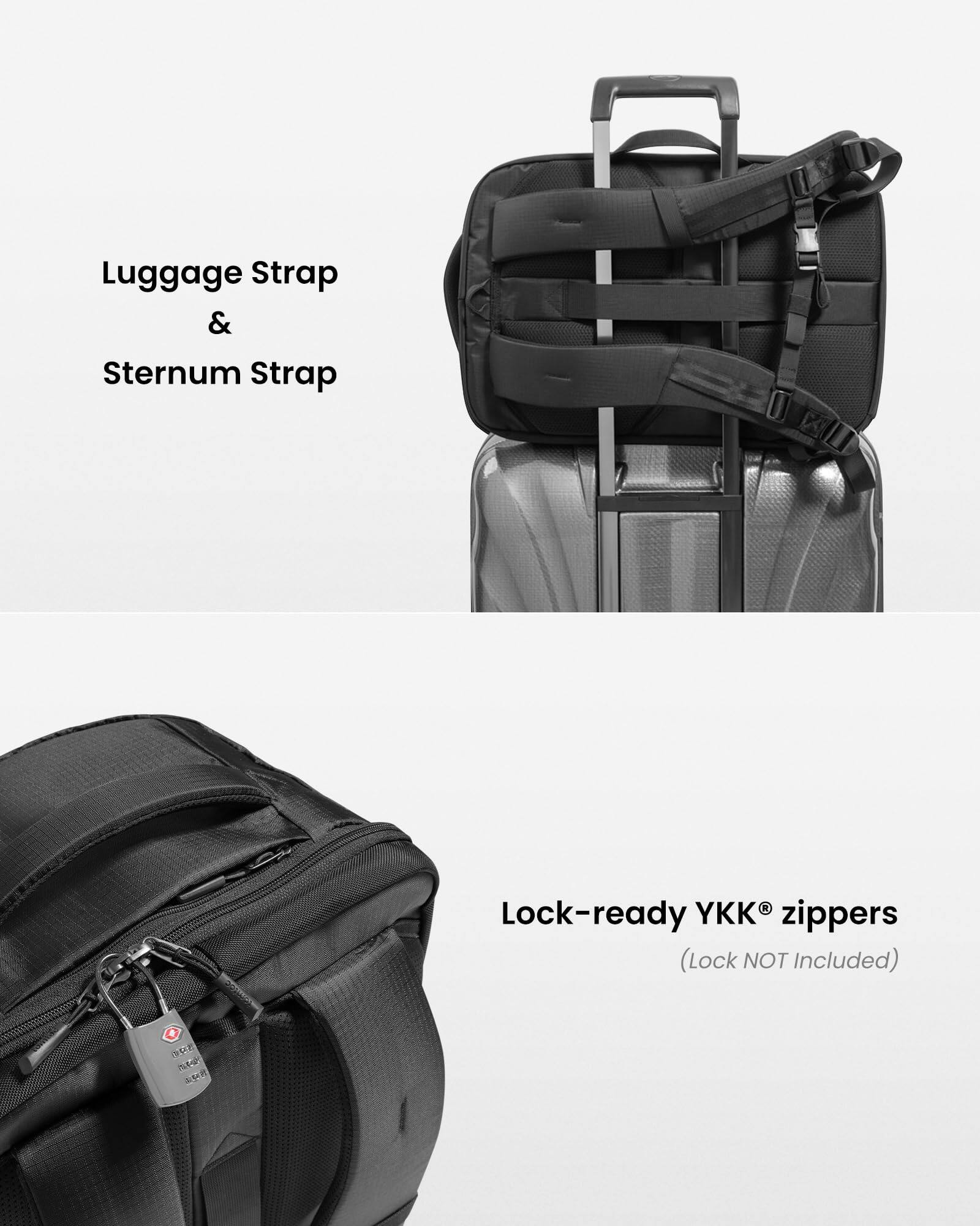 Luggage Strap & Sternum Strap

YKK® Lock-ready zippers (Lock NOT Included)