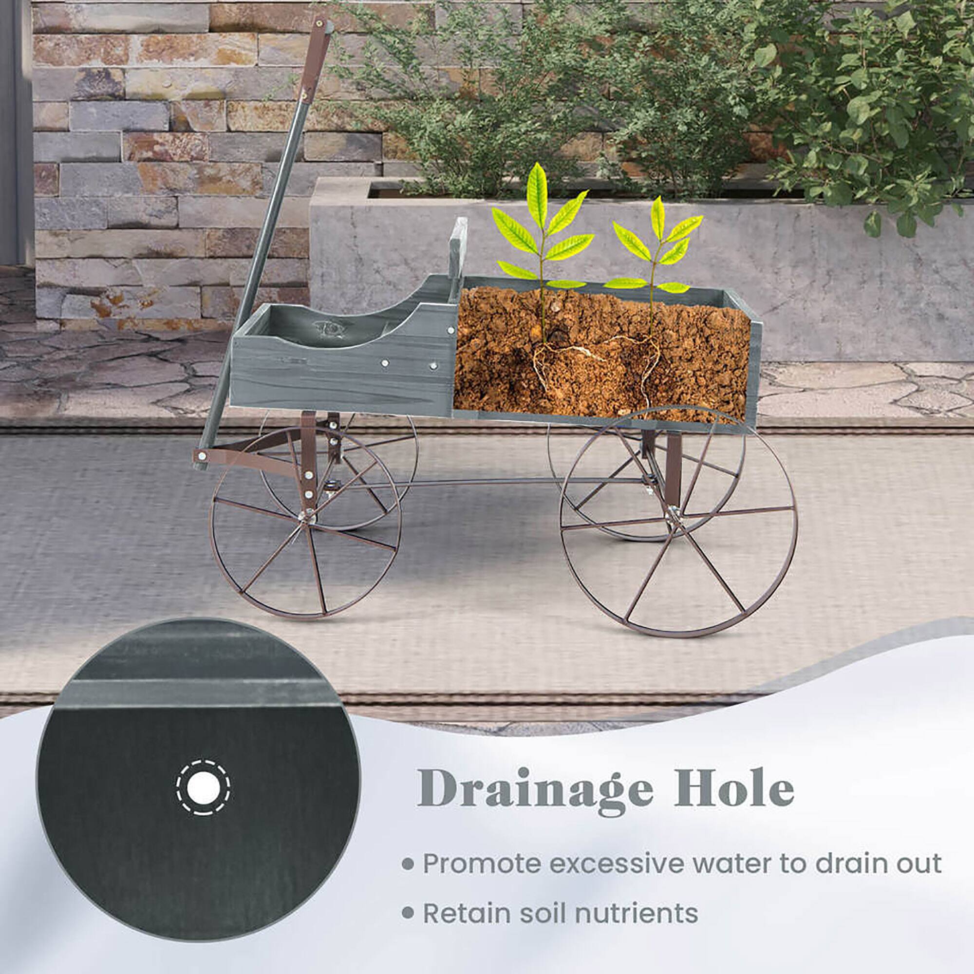 Drainage Hole  
- Promote excessive water to drain out  
- Retain soil nutrients
