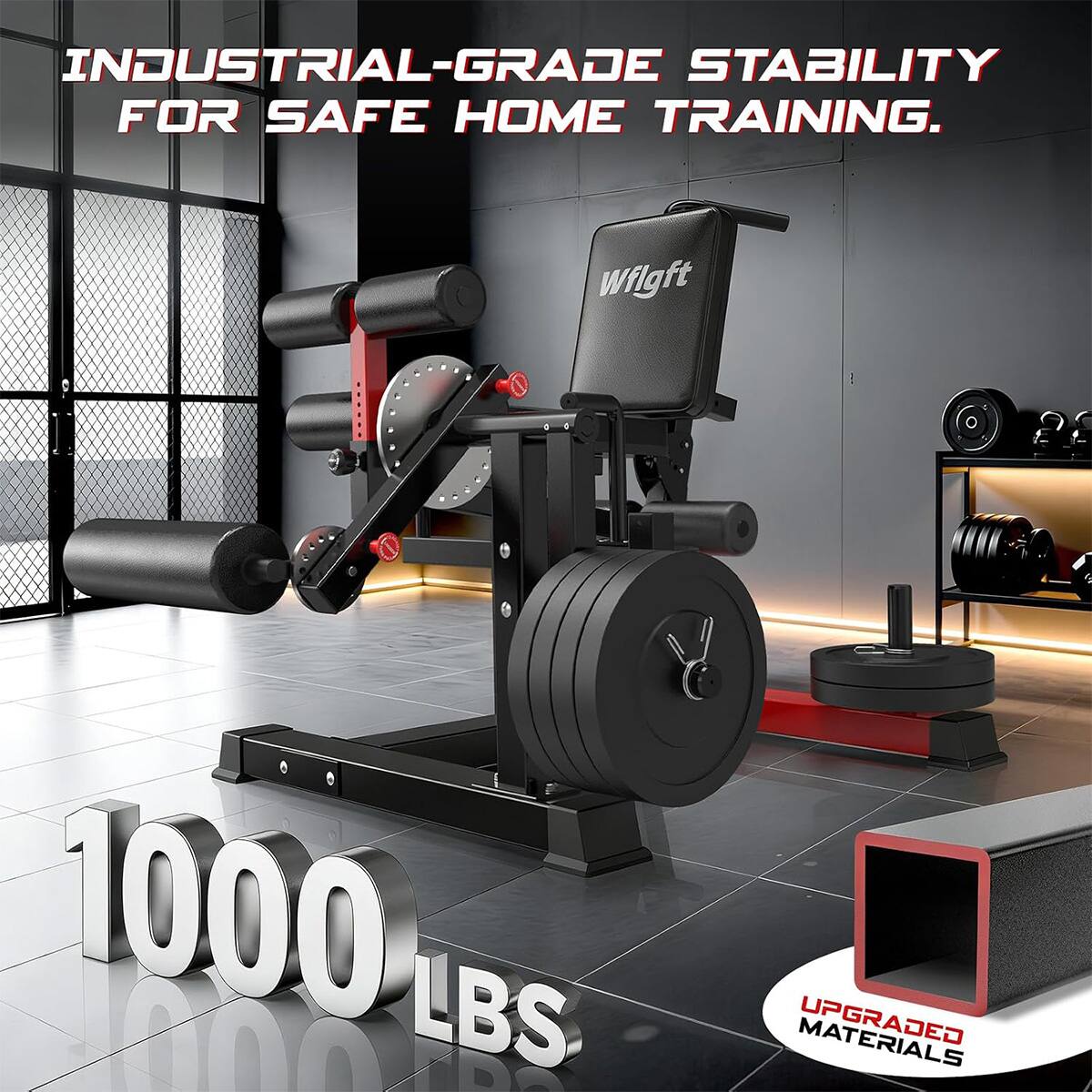 INDUSTRIAL-GRADE STABILITY FOR SAFE HOME TRAINING.

Wflgft

1000 LBS

UPGRADED MATERIALS