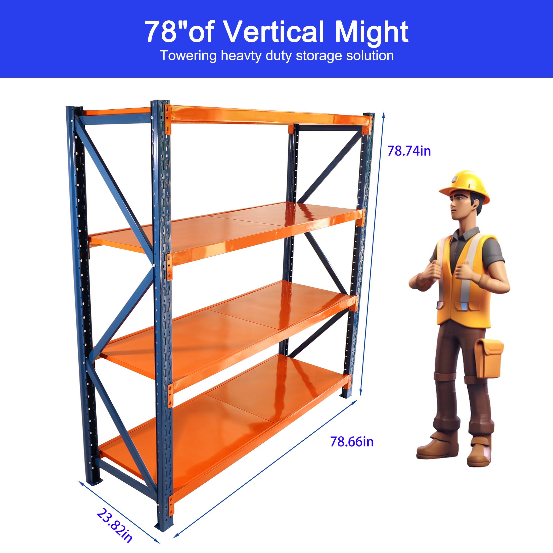78" of Vertical Might  
Towering heavy duty storage solution  

78.74in  
78.66in  
23.82in