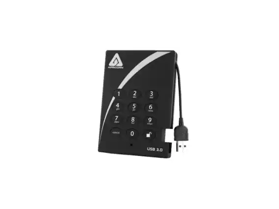 APRICORN
1 2 abc 3 def 4 ghi 5 jkl 6 mno 7 pqrs 8 tuv 9 wxyz cancel 0 USB 3.0