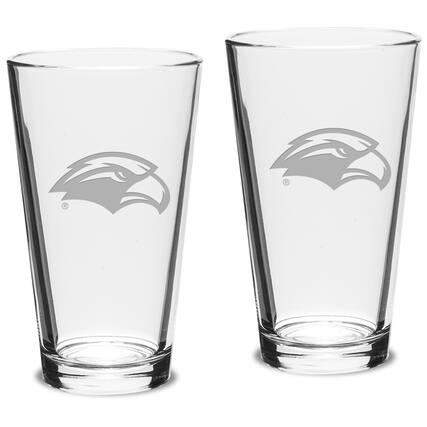 Front. Jardine - Southern Miss Golden Eagles 16oz. 2-Piece Classic Pub Glass Set - Multicolor.