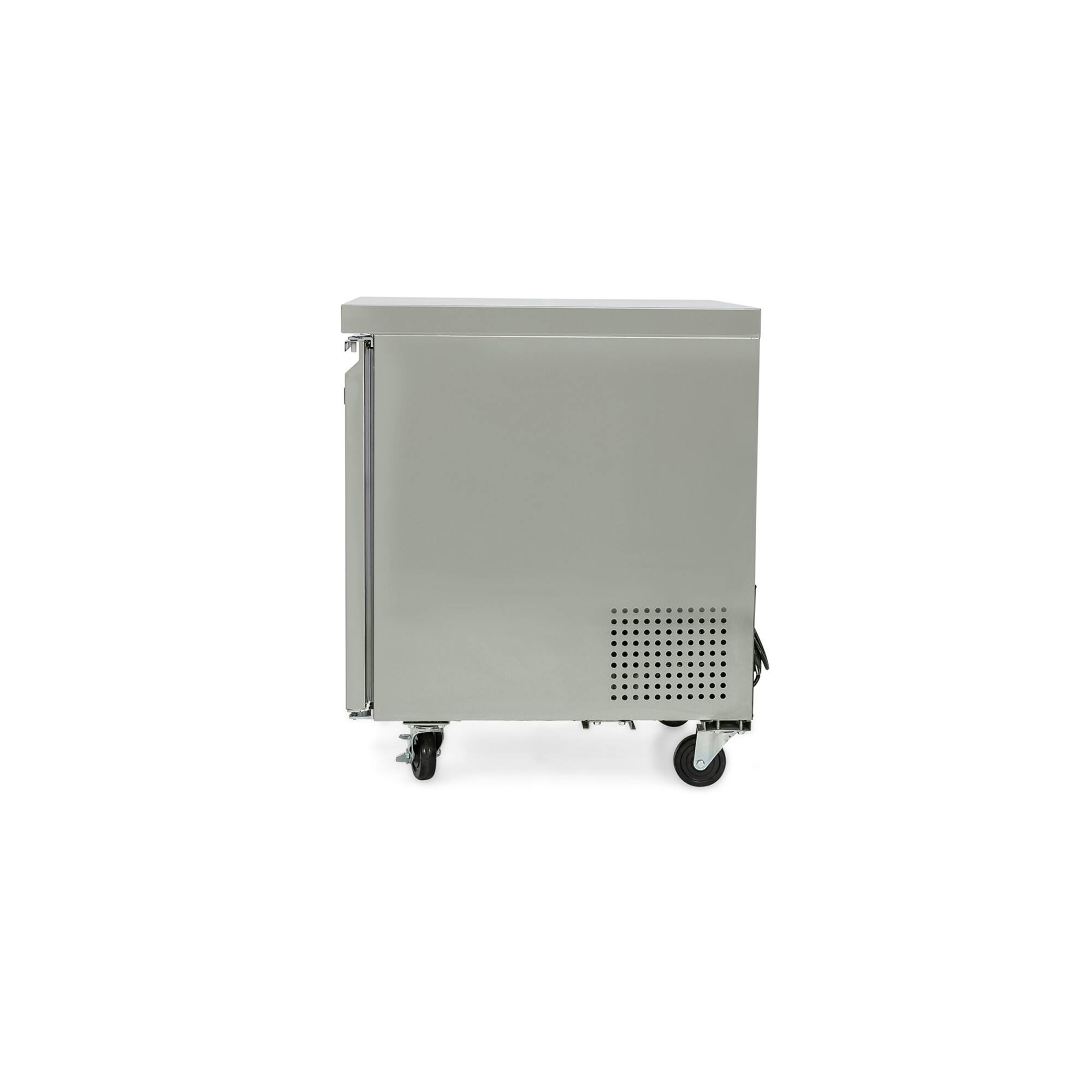 Alt View 3. Magic Chef - Commercial 6 cu. ft. Under Counter Refrigerator in Stainless Steel - Stainless Steel.