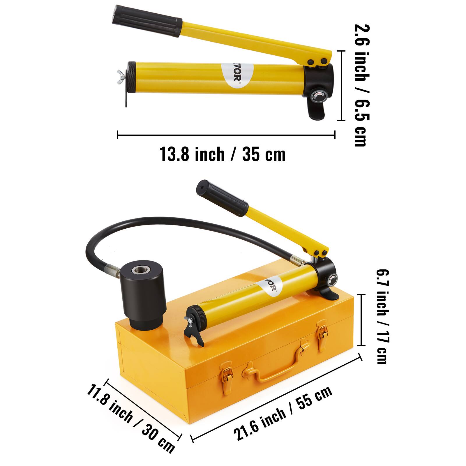 - VOR 13.8 inch / 35 cm
- 2.6 inch / 6.5 cm
- 11.8 inch / 30 cm
- 21.6 inch / 55 cm
- 6.7 inch / 17 cm