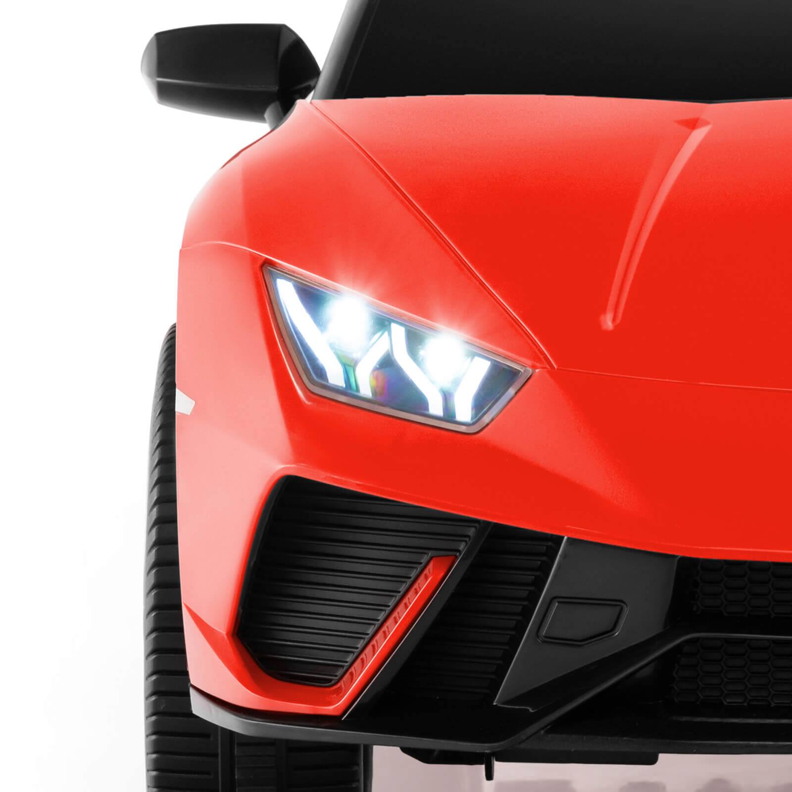 Alt View 10. Costway - Costway 4WD 2-Seater Ride on Car, Licensed Lamborghini Kids' Vehicles with Remote Control - Red.
