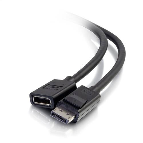 C2G - Refurbished Excellent - 757120544500 3 Feet M/F DisplayPort Extension Cable - 8K UHD 7680 x 4320 - DisplayPort A/V Cable for Audio/Video - Black