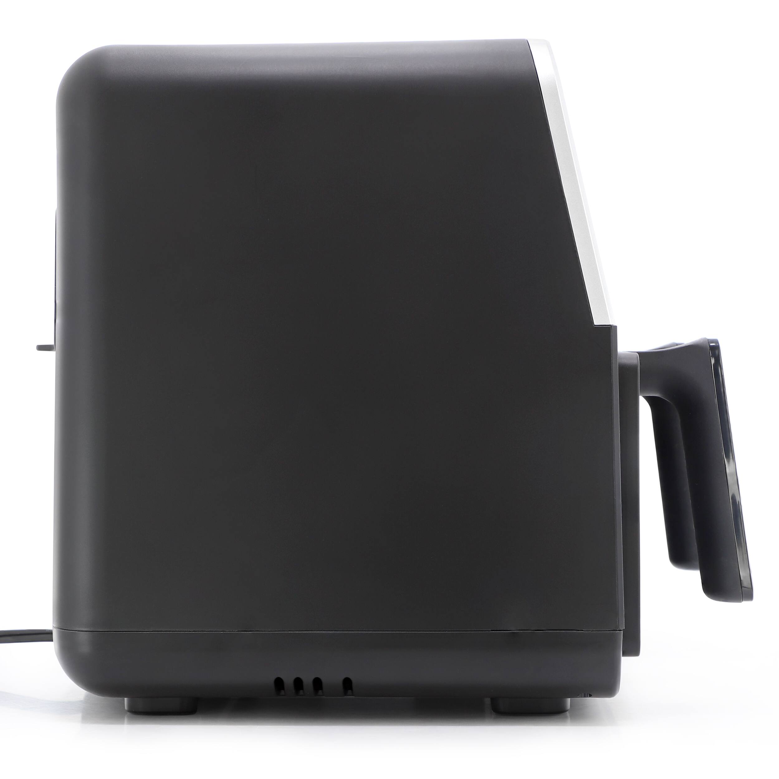 Alt View 2. MegaChef - MegaChef Dual 4.8 + 4.8 Quart Digital Electric Air Fryer - Black.