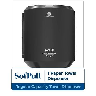 Georgia-Pacific SofPull  
PULL STRAIGHT DOWN  

SofPull  
1 Paper Towel Dispenser  

Regular Capacity Towel Dispenser