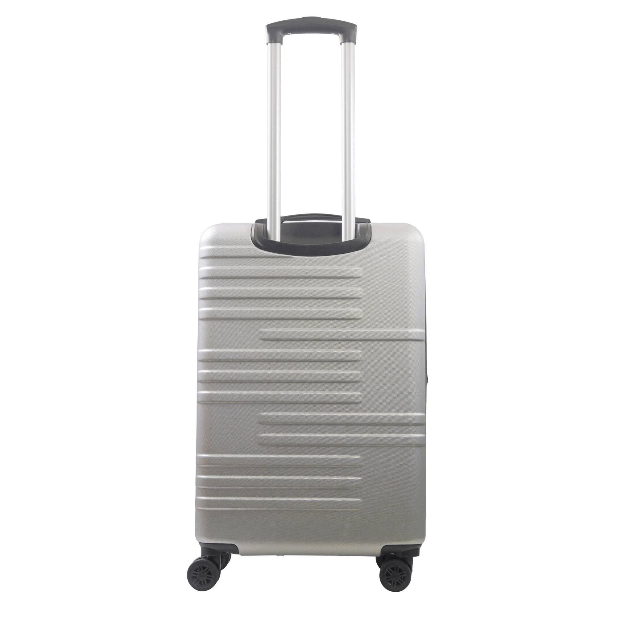 Back. American Dreamliner - 26.5" Hardside Luggage with Expansion - SILVER GREY.