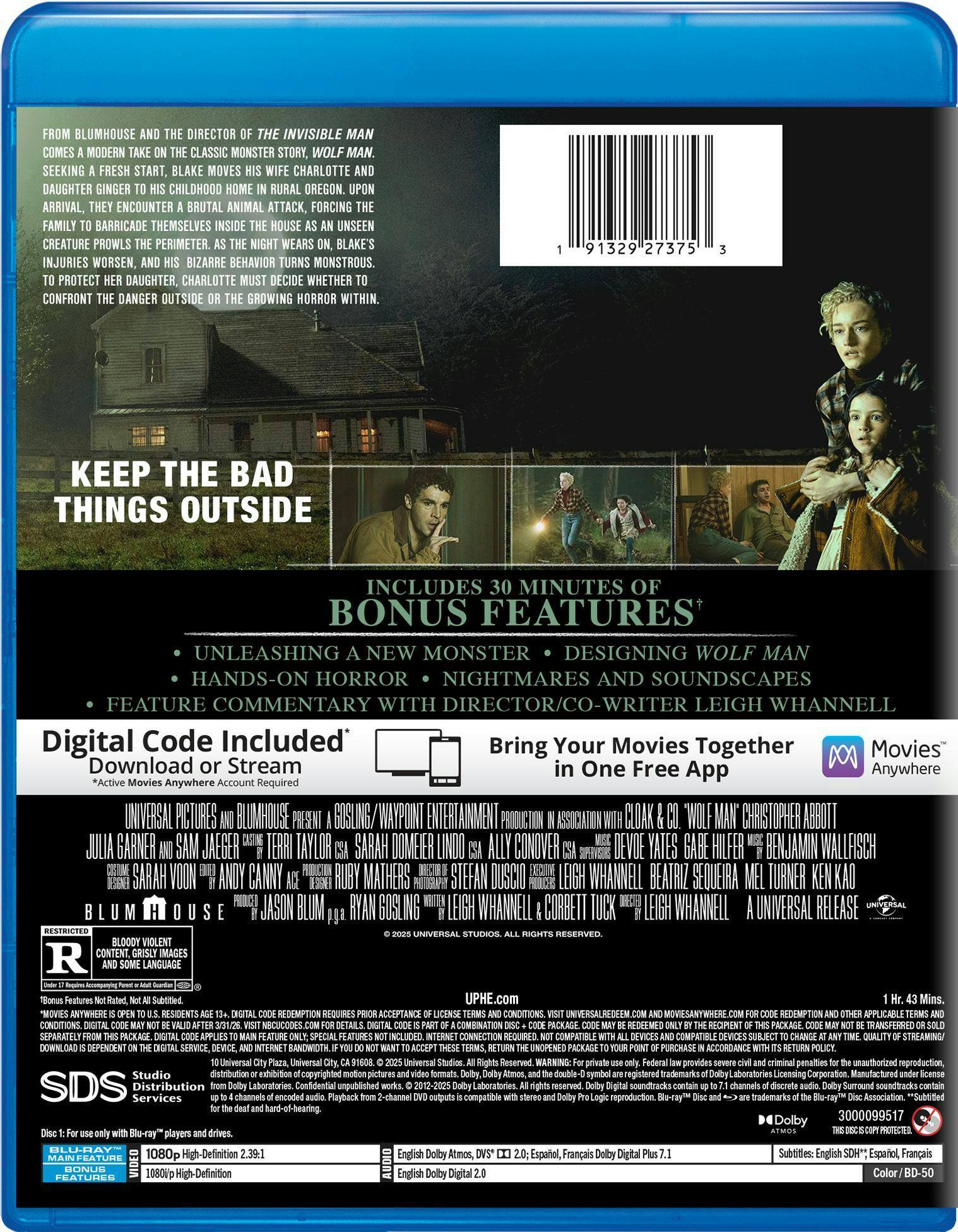 Back. Wolf Man [Blu-ray].