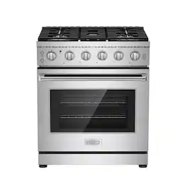 Empava - 30 in. Gas Range 4.5 CuFt Oven 5 Burner(18K BTU) Cooktop w/Storage Drawer, Stainless Steel, Natural Gas Only - Stainless Steel