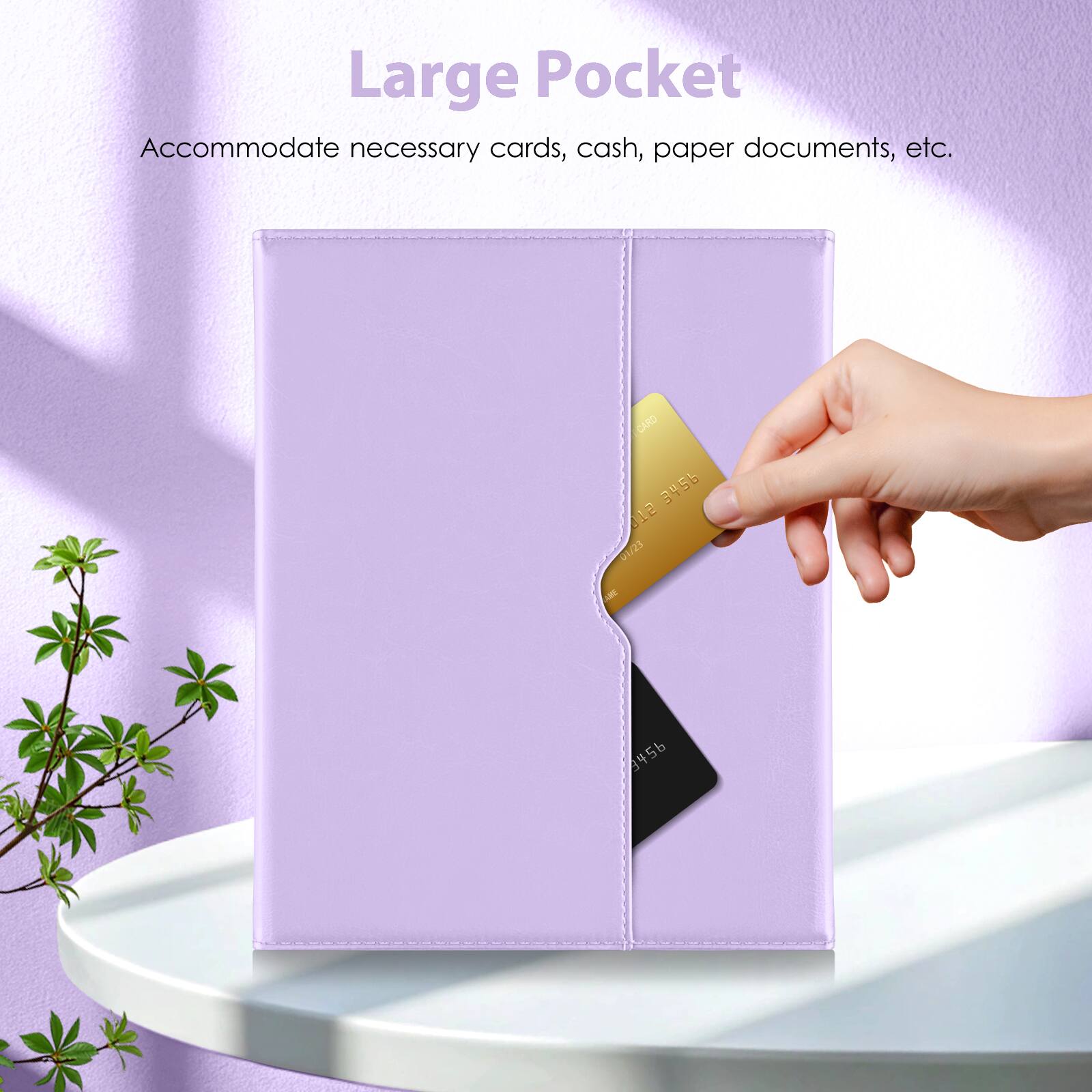 Large Pocket  
Accommodate necessary cards, cash, paper documents, etc.  
CARD 3456 1 OM25 8456
