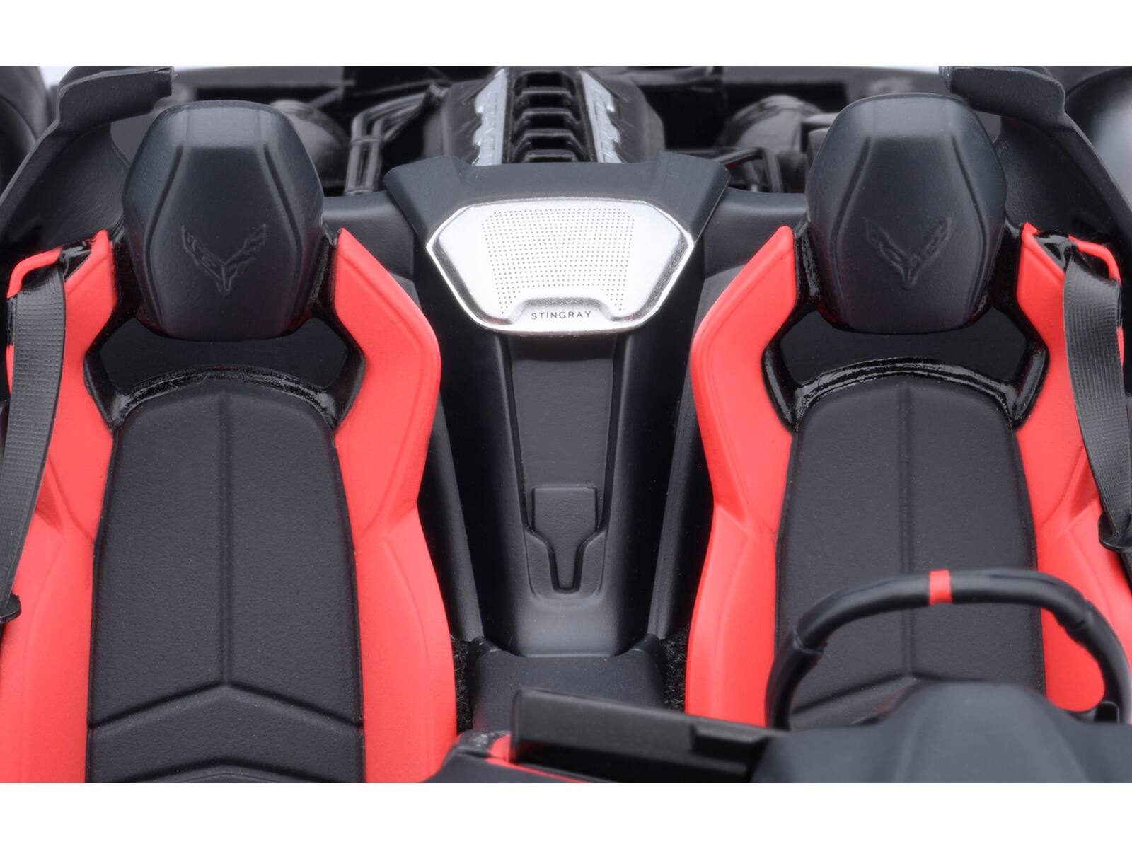 Back. Autoart - 2020 Chevrolet Corvette C8 Stingray Torch Red 1/18 Model Car by Autoart - Red.