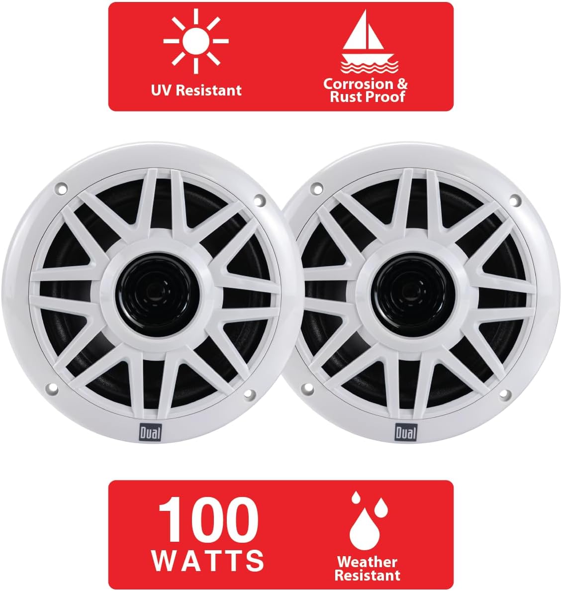 UV Resistant  
Corrosion & Rust Proof  
100 WATTS  
Weather Resistant