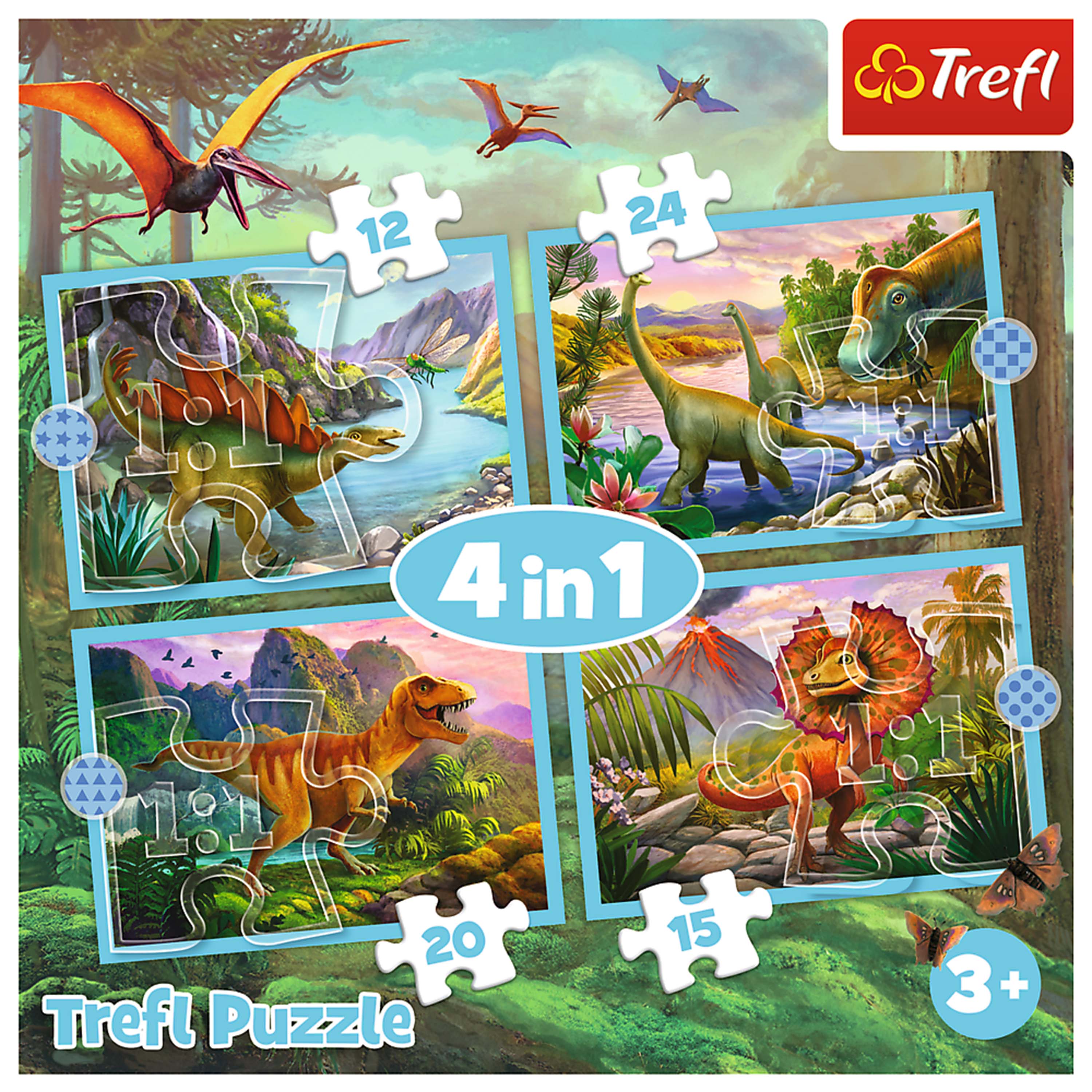 Trefl Puzzle  
4 in 1  
Trefl  
3+