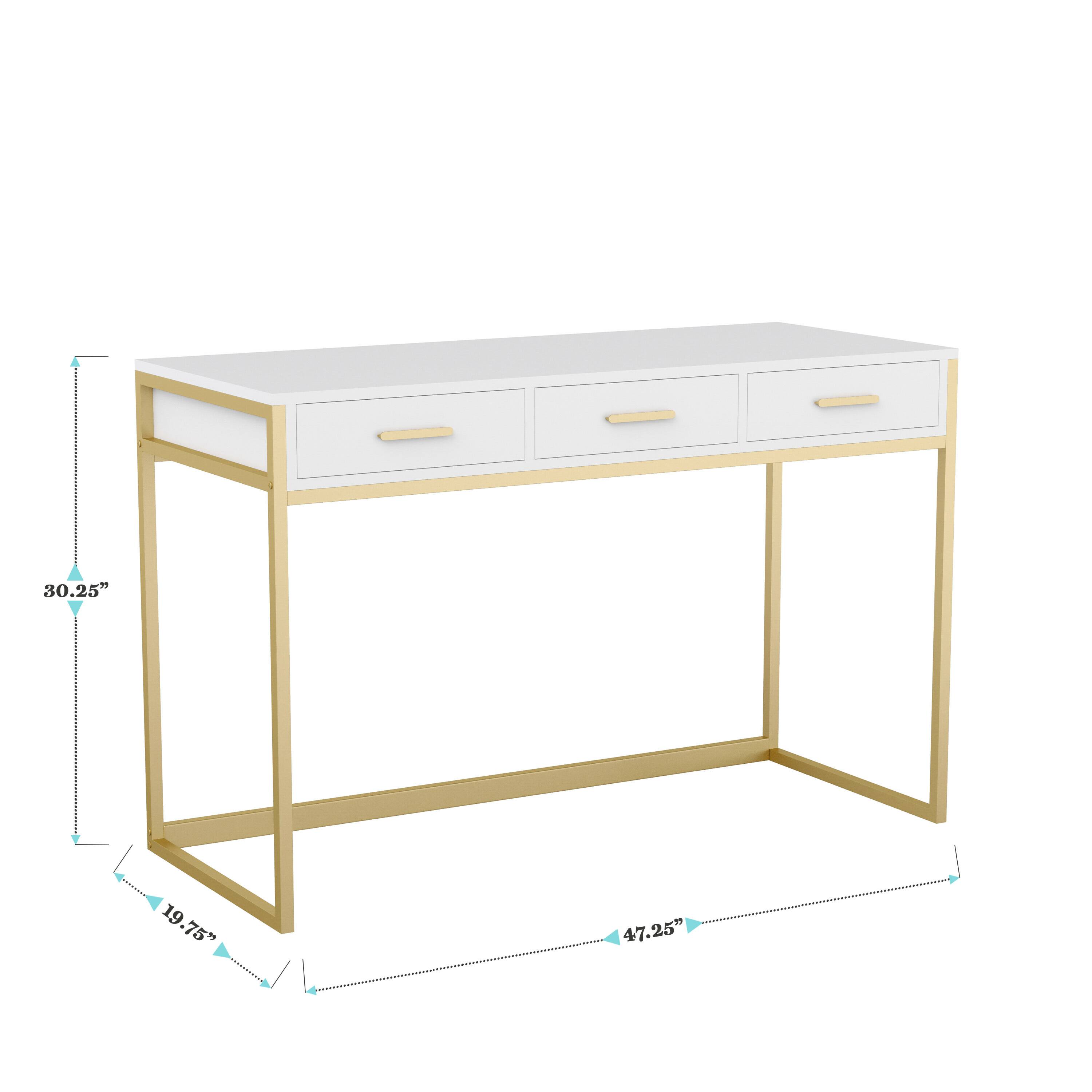 The dimensions of the table are 30.25" x 19.75" x 47.25".