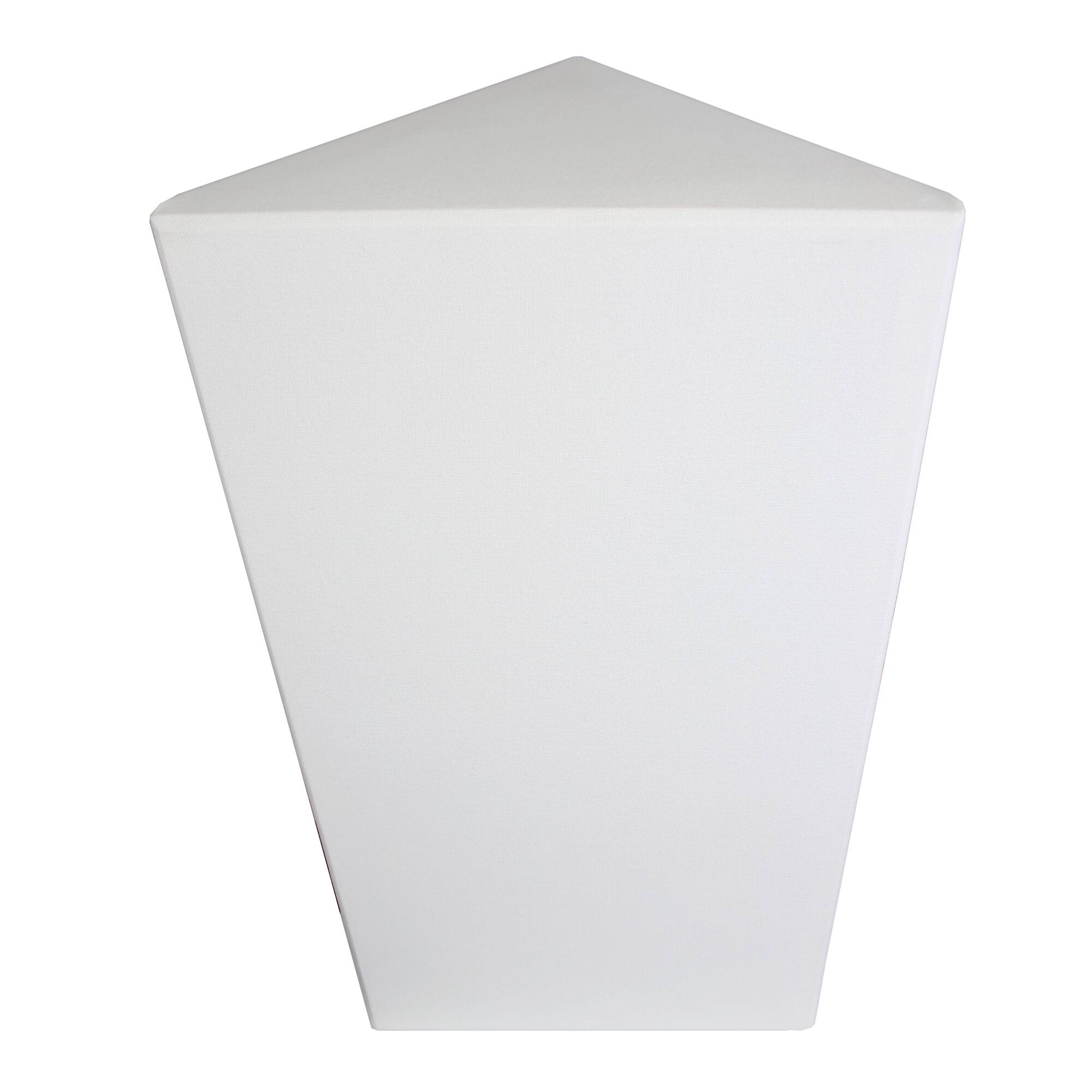 Angle. ATS Acoustics - Corner Bass Trap with Sona Fabric, Full Frequency Range, NRC 1.60, 24" x 48" x 13" - Snow.