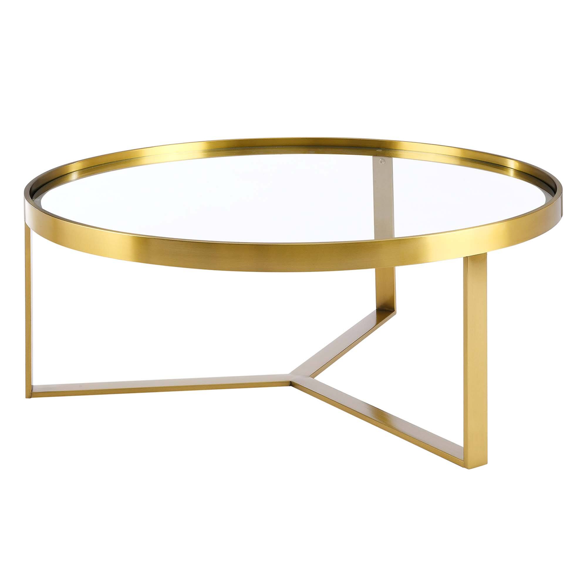 Angle. Modway - Relay Coffee Table - Gold.