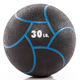 Power Systems - Elite Power Medicine Ball Prime - Rubber Weighted Exercise Ball, 30 lb - Blue