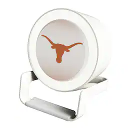 Keyscaper - Texas Longhorns Linen Print Nightlight Charger & Bluetooth Speaker - White