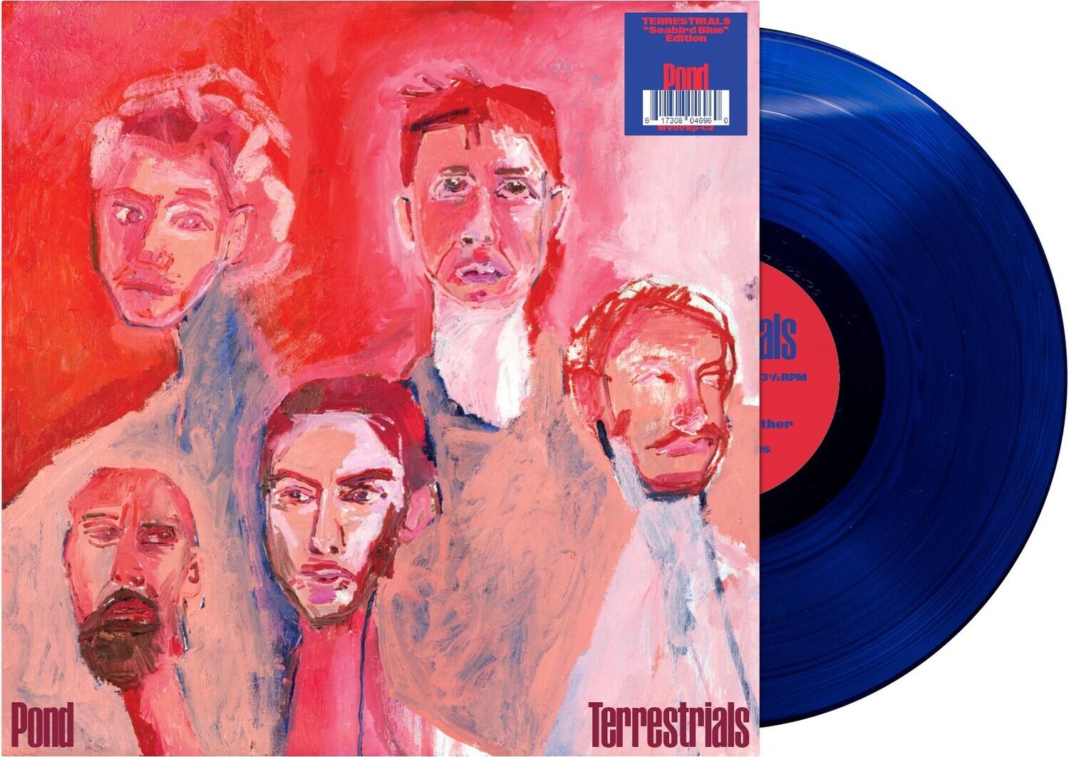 TERRESTRIALS "Seabird Blue" Edition  
Pond  
17308 04090  
33 1/3 RPM  
There Is Pond Terrestrials
