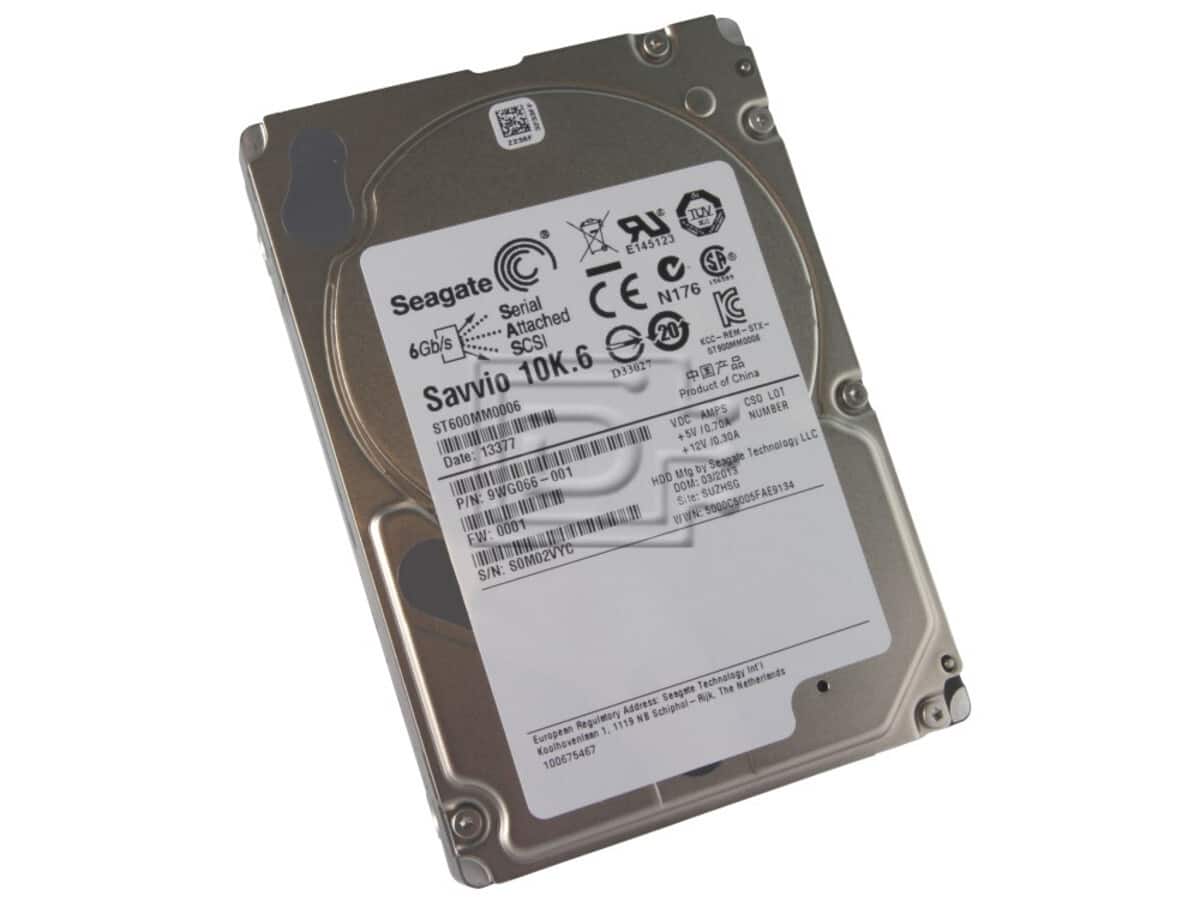 Seagate - 600GB Hard Drive 2.5" ST600MM0006 Savvio 10K.6 9WG066-046 6Gb/s