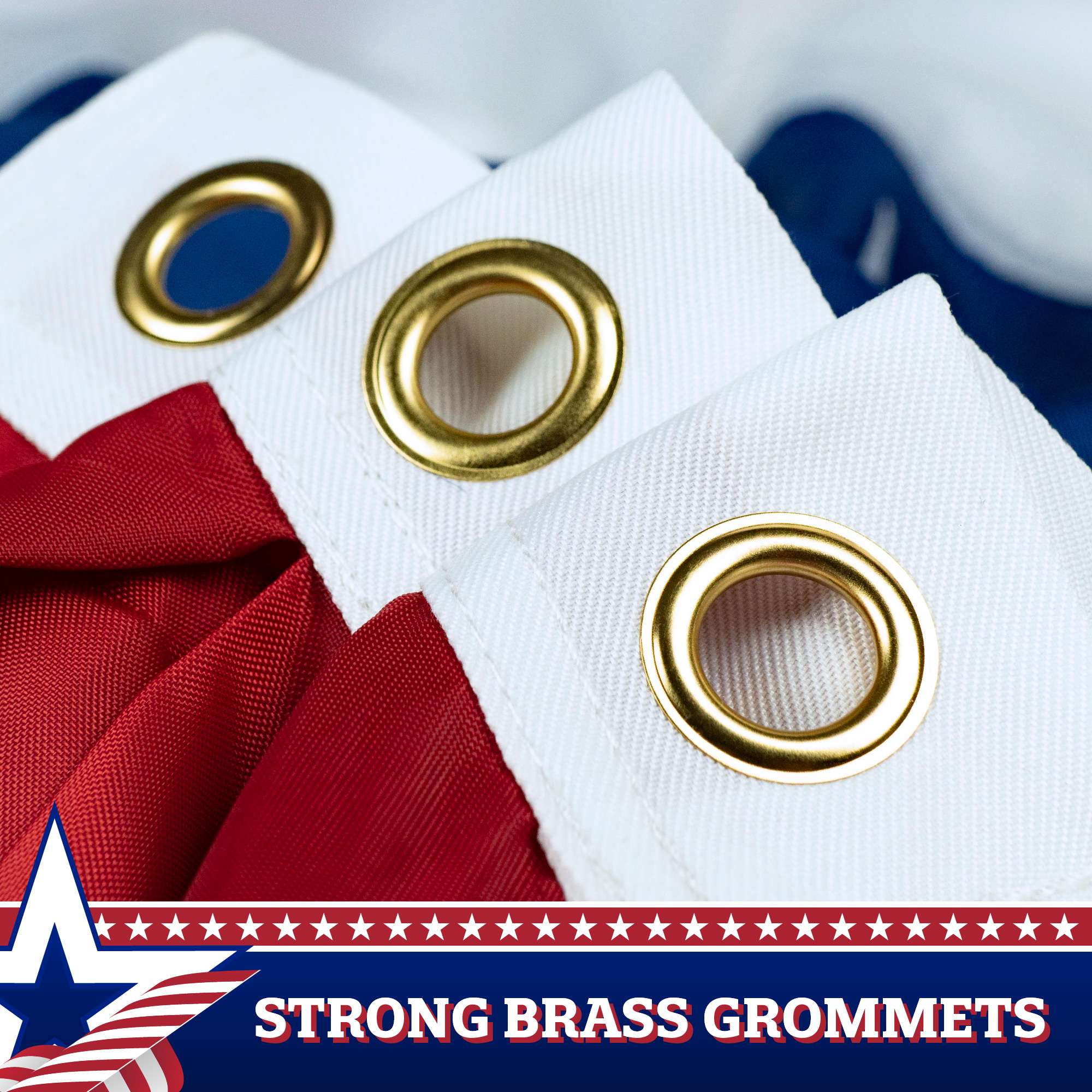 STRONG BRASS GROMMETS