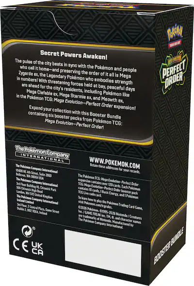 Pokemon Booster Bundle Mega Evolution Perfect Order Pokemon Booster Bundle Mega Evolution Perfect Order