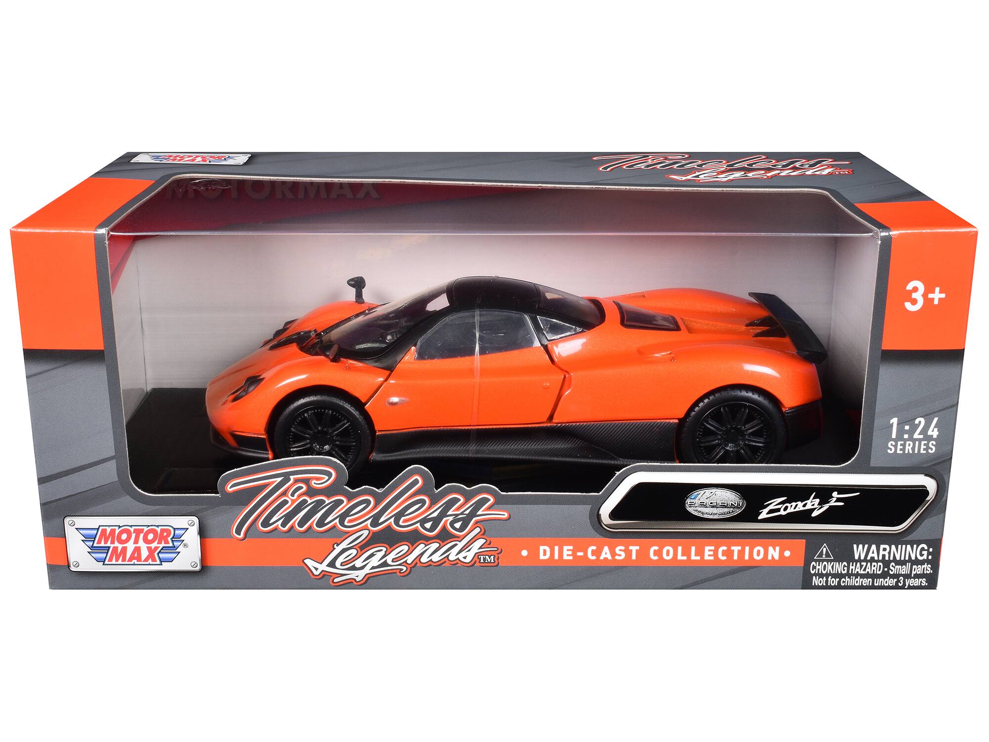 Pagani Zonda F 1/24 Diecast Car Model by Motormax - Orange