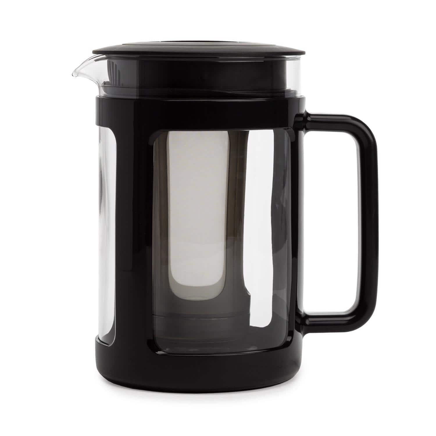 Primula - Logan 1.6 qt Black/Clear Cold Brew Coffee Maker - Black |Clear