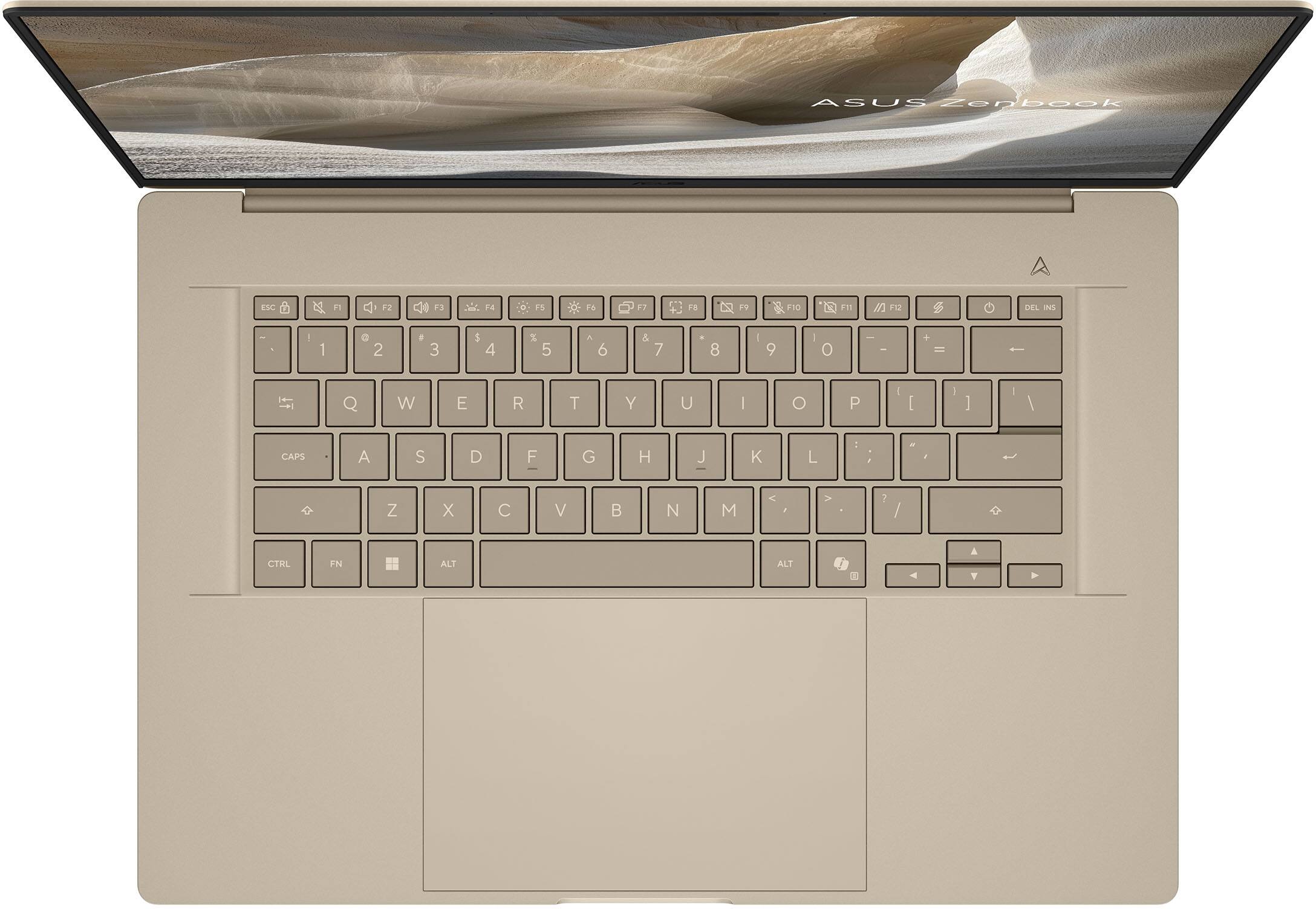 ASUS ZenBook ESC +2 F4  D F1 F9 F10 ..  F12 DEL NS d  1 G 2  3 5 4 % 5 A 6 & 7 8 - 9  O ee I + - -  Q W E R T Y U I O P I [ I ] I I CAPS A S D F G H J K L : 1 - . Z X C V  N M < V ? / CTRL FN ALT ALT /  A Y