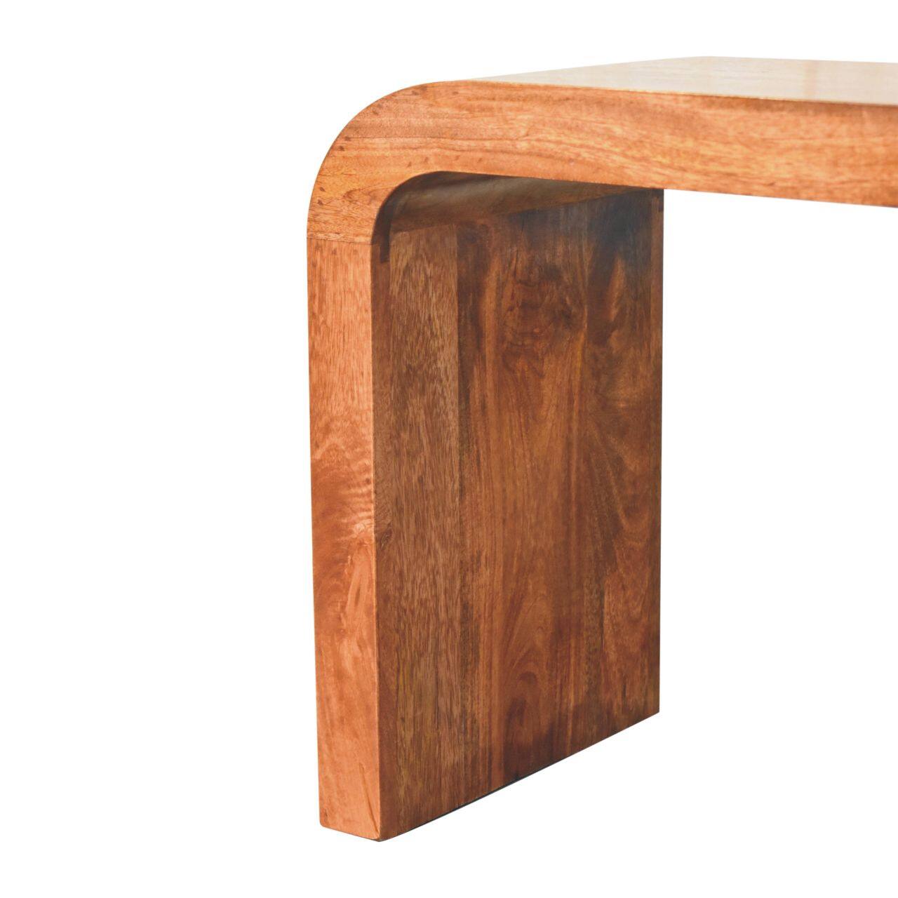 Alt View 2. Artisan Furniture - Honey Caramel Serenity Coffee Table - Brown.