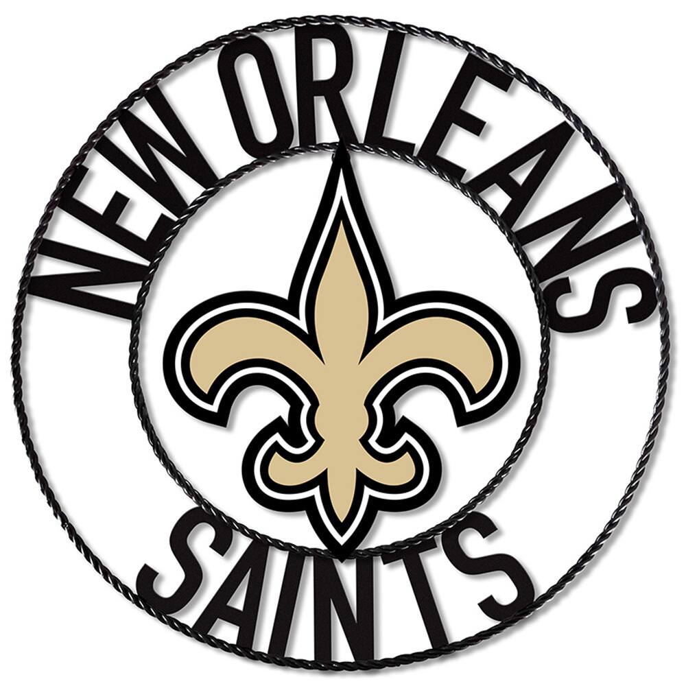 New Orleans Saints 24'' Wrought Iron Wall Art