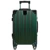 Front. Champs - Elite Aluminum Collection Carry-on Luggage Case - Green.