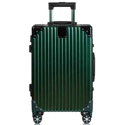 Front. Champs - Elite Aluminum Collection Carry-on Luggage Case - Green.