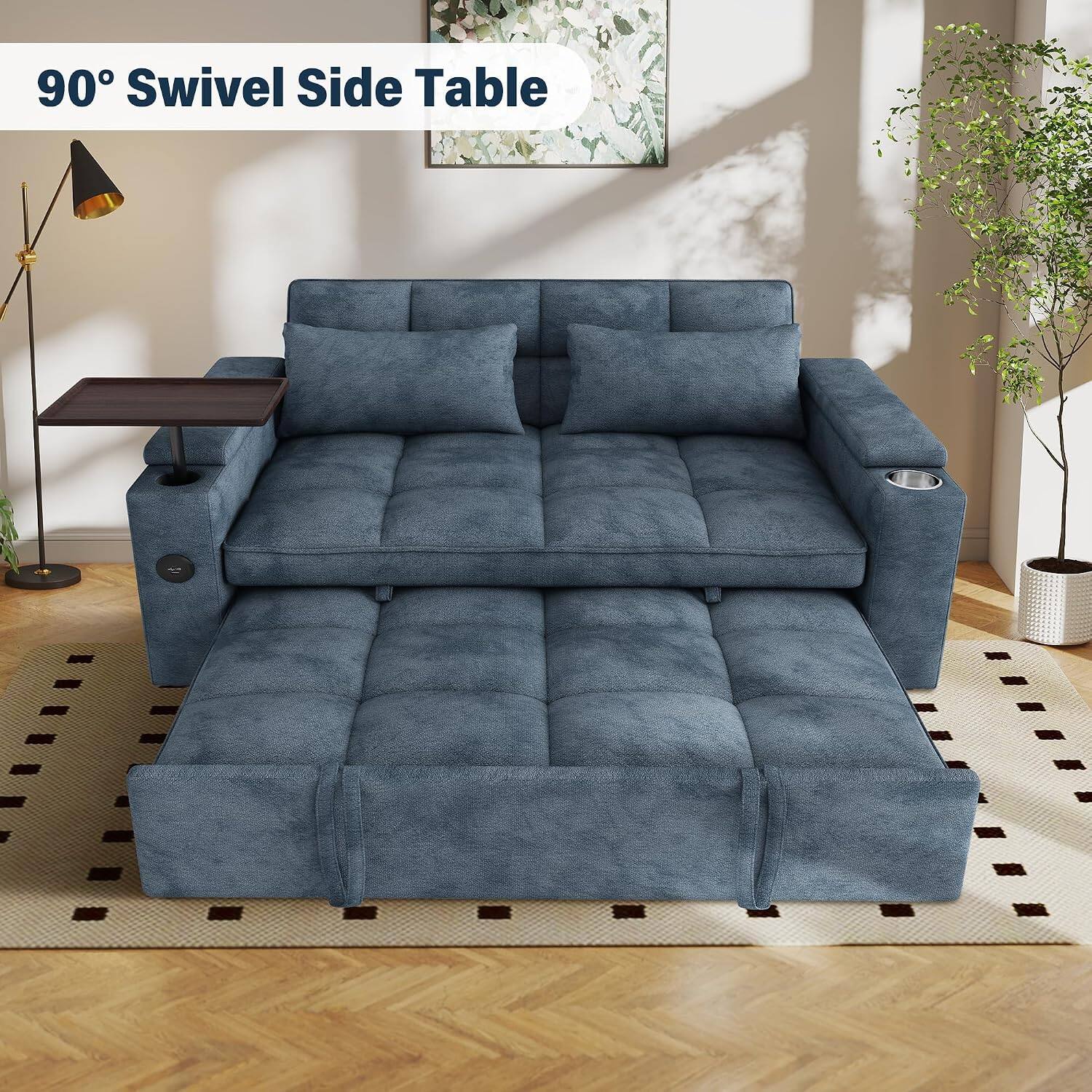90° Swivel Side Table