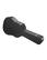 Front. VEVOR - Acoustic Guitar Hard Case, 43.31 in Gourd-Shaped Guitar Hard Case, With Lock Latch Key Handle, PVC Padding Soft Lining - Black.
